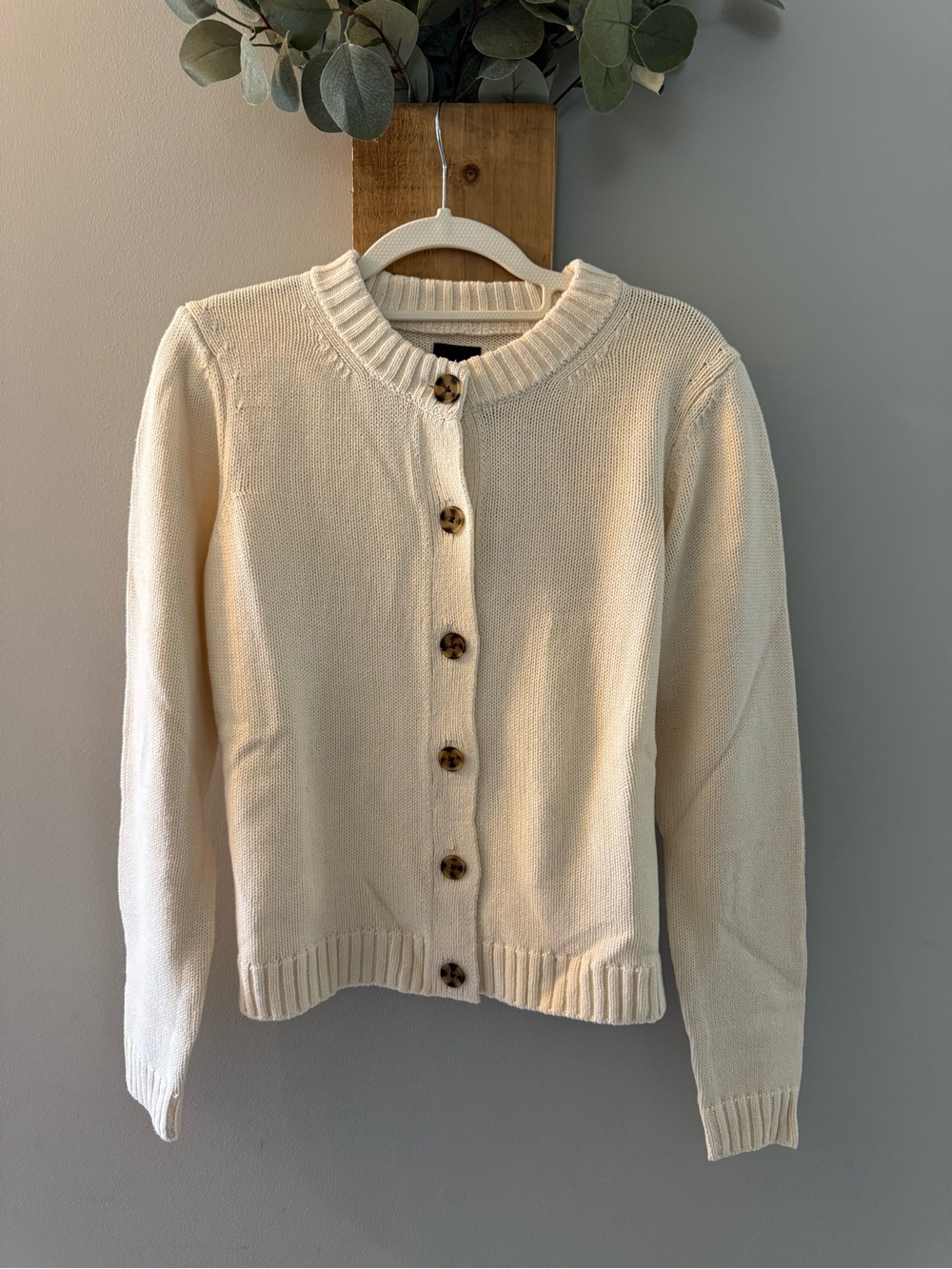 GAP Cream Button-Front Women’s Cardigan, NWTs